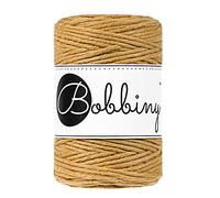 Bobbiny Oeko-Tex Premium Makramee Garn aus ökologischer Baumwolle 1,5 mm x 100 m (Mustard)