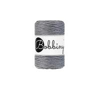 Bobbiny Oeko-Tex Premium Makramee Garn aus ökologischer Baumwolle 1,5 mm x 100 m (Steel)