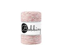 Bobbiny Oeko-Tex Premium Makramee Garn aus ökologischer Baumwolle 1,5 mm x 100 m (Strawberry)