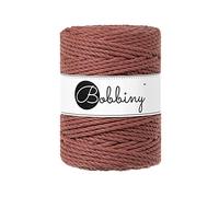 Bobbiny Oeko-Tex Premium Makramee Garn aus ökologischer Baumwolle 5 mm x 100 m (Sunset)