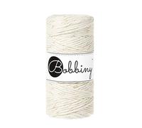 Bobbiny Oeko-Tex Premium Makramee Garn aus ökologischer Baumwolle in Golden Natural 3 mm x 100 m