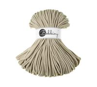 Bobbiny Premium 5 mm geflochtene Makramee-Kordel, Beige, 108 Yards/330 Fu , 100 % recycelte Baumwolle