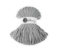 Bobbiny Premium 5 mm geflochtene Makramee-Kordel, Hellgrau, 108 Yards/330 Fu , 100 % recycelte Baumwolle