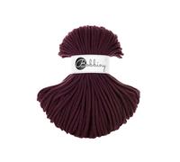 Bobbiny Premium Baumwoll-Flechtschnur - 5mm x 100m - Vielseitige Makramee-Kordel für Stricken, Weben, DIY-Basteln und Heimdekoration - Hochwertige Bunte Bastelschnur - Burgundy
