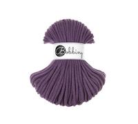 Bobbiny Premium Baumwoll-Flechtschnur - 5mm x 50m - Vielseitige Makramee-Kordel für Stricken, Weben, DIY-Basteln und Heimdekoration - Hochwertige Bunte Bastelschnur Flechtkordel - Violet