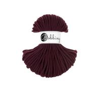 Bobbiny Premium Baumwoll-Flechtschnur - 5mm x 50m - Vielseitige Makramee-Kordel für Stricken, Weben, DIY-Basteln und Heimdekoration - Hochwertige Bunte Bastelschnur Flechtkordel - Burgundy