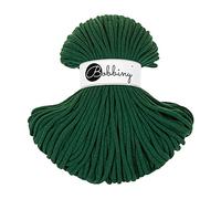 Bobbiny Premium Cords 5 mm - Rope-Garn 100 m 100% Baumwolle (Pine Green)