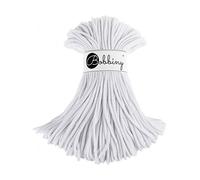 Bobbiny Premium Cords 5 mm - Rope-Garn 100 m 100% Baumwolle (White)