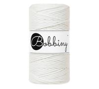 Bobbiny Reguläre 3 mm einlagige Makramee-Schnur (cremefarben), 100 m, Gebrochenes Weiß