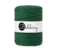 Bobbiny XXL 5 mm 3-lagige Makramee-Schnur (Kieferngrün) 100 m