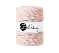 Bobbiny XXL Makramee-Schnur, 3-lagig, 5 mm, Pastellrosa, 100 m