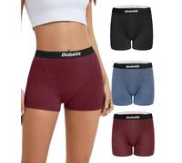 Bobelle Wear Merino Unterhosen Damen, Wolle Boxershorts Atmungsaktiv Wollunterwäsche Stretch Hipster Weich Unterwäsche Frauen Panties 3er Pack (Multicolor01, S)