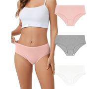 Bobelle Wear Merino Wolle Unterwäsche Damen, Atmungsaktiv Merino Unterhosen Damen Stretch Hipster Weich Panties 3er Pack (Multicolor02, M)