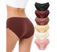 Bobelle Wear Seamless Unterhosen Damen Unterwäsche Frauen Nahtlose Slips Stretch Hipster Panties Atmungsaktiv 6er Pack (DE/NL/SE/PL, Alphanumerisch, XL, Regular, Regular, Multicolor02)