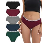 Bobelle Wear Unterhosen Damen, 5er Pack Baumwolle Unterwäsche Bequeme Weiche Slip Frauen Hipster Atmungsaktiv Panties (Multicolor01, S)