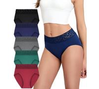 Bobelle Wear Unterhosen Damen 5er Pack, Unterwäsche Frauen Baumwolle Slip Damen Unterwäsche Spitze(M-XXL） (DE/NL/SE/PL, Alphanumerisch, M, Regular, Regular, Multicolor01)