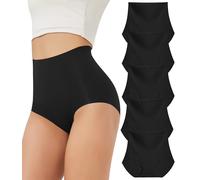 Bobelle Wear Unterhosen Damen Seamless Slips Damen, Nahtlose Unterwäsche Hohe Taille Bequeme Stretch Ohne Naht Atmungsaktiv Panties 5er Pack