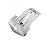 BoBoHome 316L Edelstahl Einsatz Armband Schnalle, Rostfreie Einfache Freisetzung Uhr Armband Verschluss für TAAG HEUEUR CARERA AQURACER-Silber 20mm