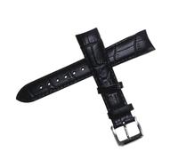 BoBoHome Handgefertigtes Echtes Leder Armband Schweißfest Griffig Flexibles Uhrenarmband für Tissot 1853 COUTURIER T035-Schwarz 20mm