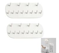 BOBOZHONG Halskettenaufhänger,2 Stück Halskettenhalter Wandmontage Selbstklebender Halskette Kleiderbügel Schmuckhalter für Wand,Aufbewahrung Schmuck Organizer Geschenk für Mädchen Frauen