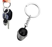 BOBOZHONG Motorrad Helm Schlüsselanhänger,3D-Mini Helm-Schlüsselanhänger,Auto Führerschein Bestanden Geschenk,Biker Motorradfahrer Geschenk Geschenkidee/Schlüssel Anhänger,schwarz