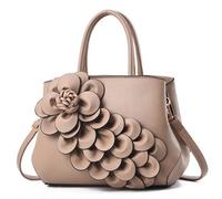 Bobyk Damen Satchel-Handtaschen, Geldbörsen mit Tragegriff, Umhängetaschen, vegane Leder-Tragetasche für Damen mit langem Riemen (Farbe: C)