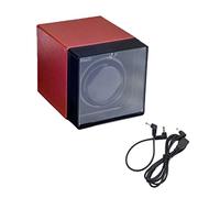 Bobyk Uhrenboxen Uhrenroller, selbstaufziehende mechanische Uhrenbox aus PU-Leder mit geräuschlosem Motor, rechteckige Aufbewahrungstasche für 1 Uhr