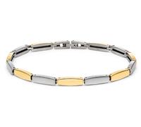 Boccia Titanium 03063-02 Damen-Armband Titan Bicolor Gelbgoldfarben-Ionenplattiert 22cm