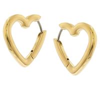 Boccia Damen Creolen Herz 05099-02 Titan goldplattiert