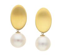 Boccia 05104-02 Damen-Ohrringe Titan Goldplattiert mit Süßwasser-Zuchtperlen