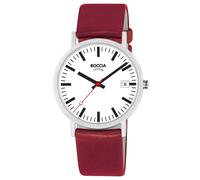 Boccia 3670-03 Herren-Armbanduhr Titan mit Datum Rot