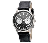 Boccia 3734-01 Herrenuhr Chronograph Titan Schwarz
