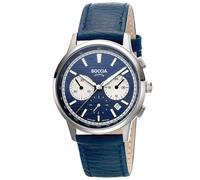 Boccia 3734-02 Herren-Uhr Chronograph Titan Dunkelblau
