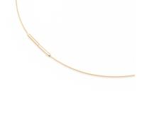Boccia Collier 0802-02 Edelstahl Titan goldplattiert