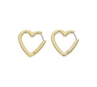 Boccia Damen Creolen Herz 05099-02 Titan goldplattiert