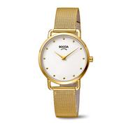 Boccia Damen Analog Quarz Uhr mit Edelstahl Armband 3314-06