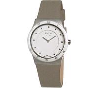 Boccia Damen Analog Quarz Uhr mit Leder Armband 3202-03