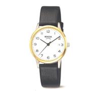 Boccia Damen Analog Quarz Uhr mit Leder Armband 3310-04