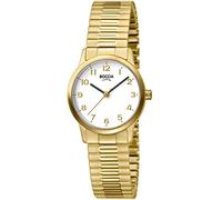 Boccia Damen Analog Quarz Uhr mit Titan Armband 3318-02, Gold