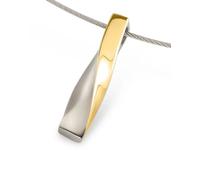 Boccia Damen Anhänger 07018-02 Titan teil-goldplattiert