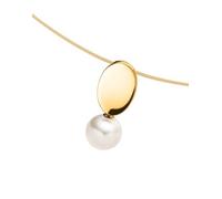 Boccia Damen Anhänger 07030-02 Titan gelbgold IP mit Süßwasserzuchtperle