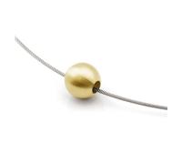 Boccia Damen Anhänger 0709-0210 Kugel Titan goldplattiert