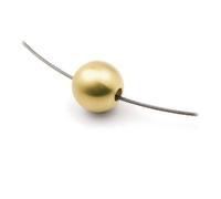 Boccia Damen Anhänger 0709-0214 Kugel Titan goldplattiert