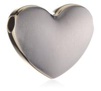 Boccia Damen Anhänger Herz aus Titan teil- vergoldet 0708-01 49