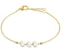 Boccia Damen Armband 03072-02 Titan goldplattiert mit Süßwasserzuchtperlen