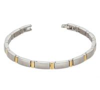 Boccia Damen Armband 0371-02 Titan bicolor goldplattiert