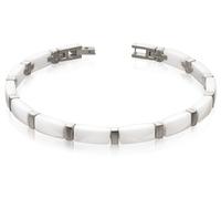 Boccia Damen Armband 0371-03 Titan Ceramic weiß