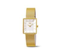 Boccia Damen Armbanduhr 3351-06 Titan, Milanaise-Edelstahlband, Goldplattiert