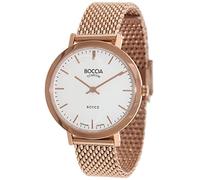 Boccia Damenarmbanduhr Titan rosé vergoldet Royce 3246-07