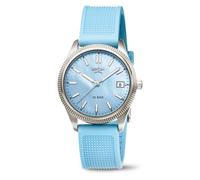 Boccia Damen Armbanduhr Trend 3356-03 Titan PU-Band hellblau